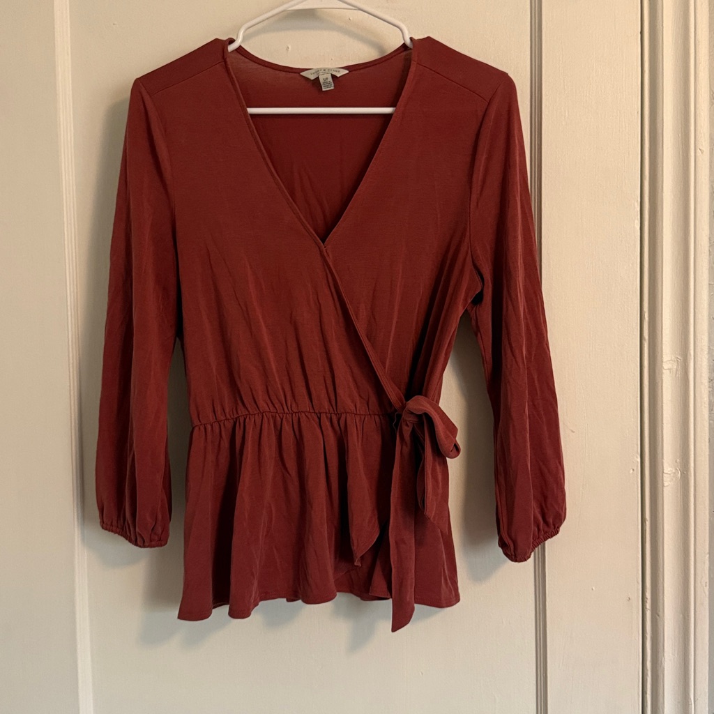 Red Lucky Brand Blouse Red Lucky Brand Blouse